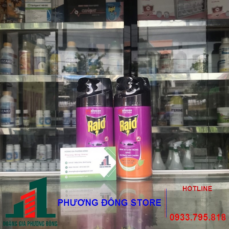 Bình xịt đuỗi muỗi Raid 300-600ml