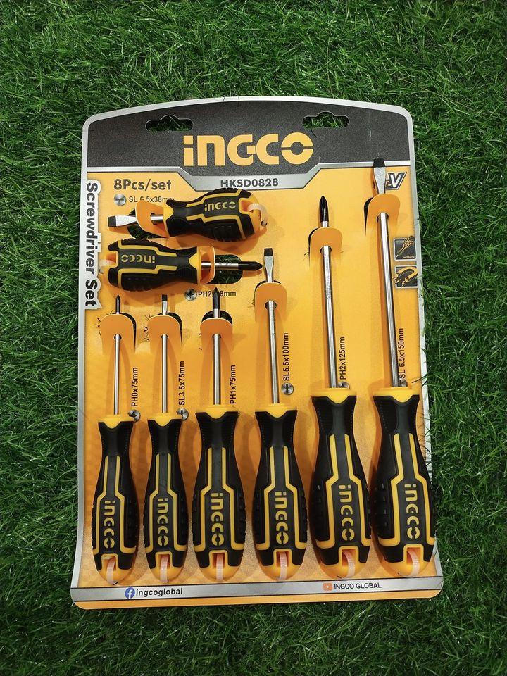 BỘ 8 TUỐC NƠ VÍT DẸP VÀ BAKE ĐA NĂNG INGCO HKSD0828 - HÀNG CHÍNH HÃNG