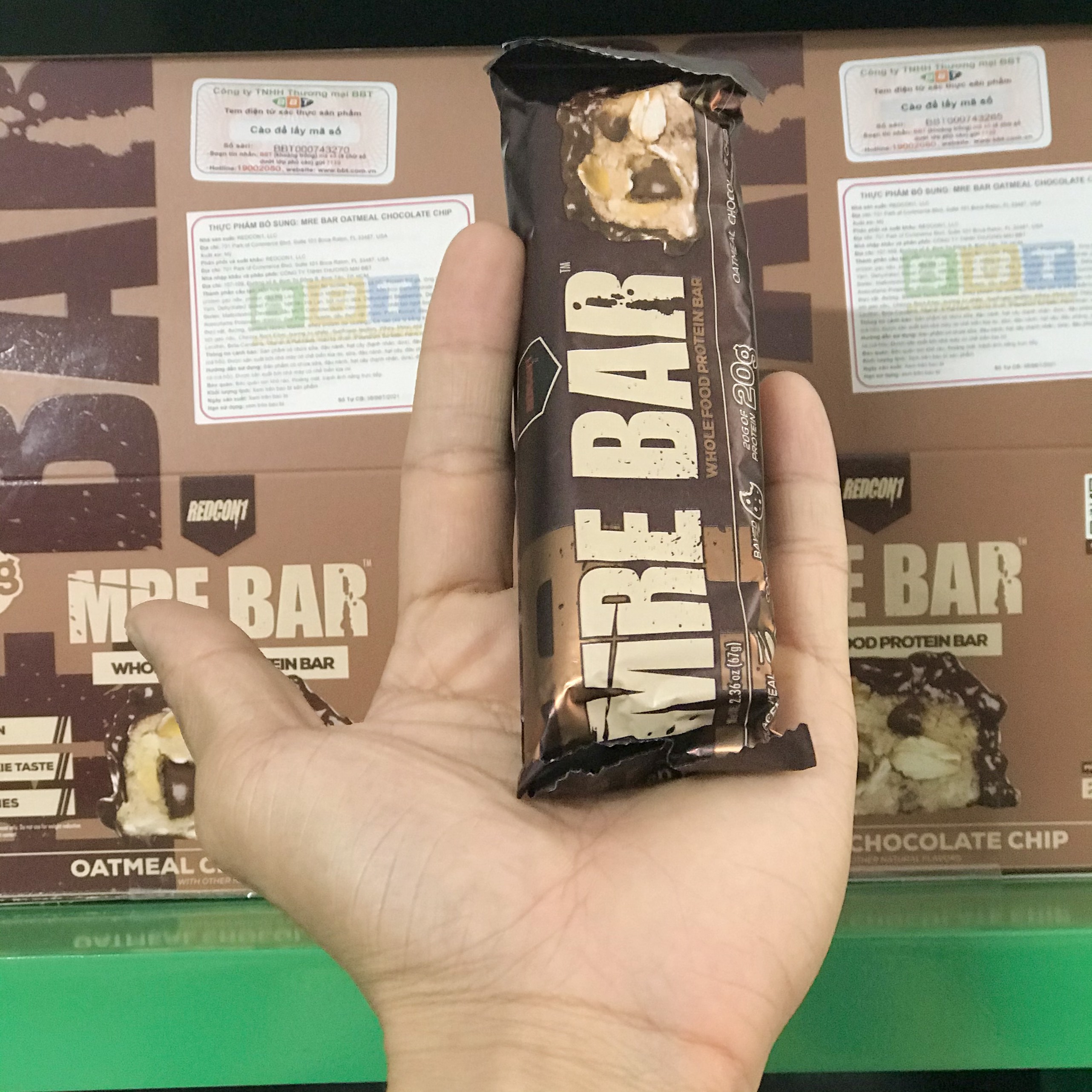 Thanh Protein MRE Bar Redcon1 (1 Thanh), Bữa ăn thay thế tiện lợi với 20g protein | Nhập khẩu USA