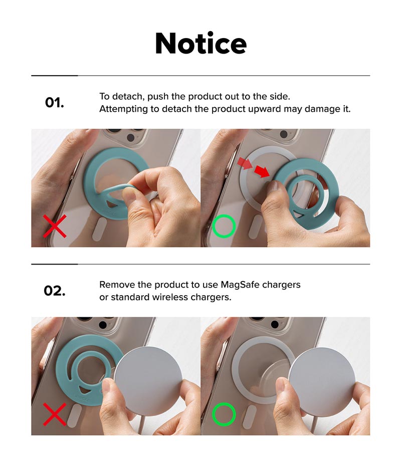 Vòng hít từ tính RINGKE Dual Magnetic Silicone Ring - Hàng Chính Hãng