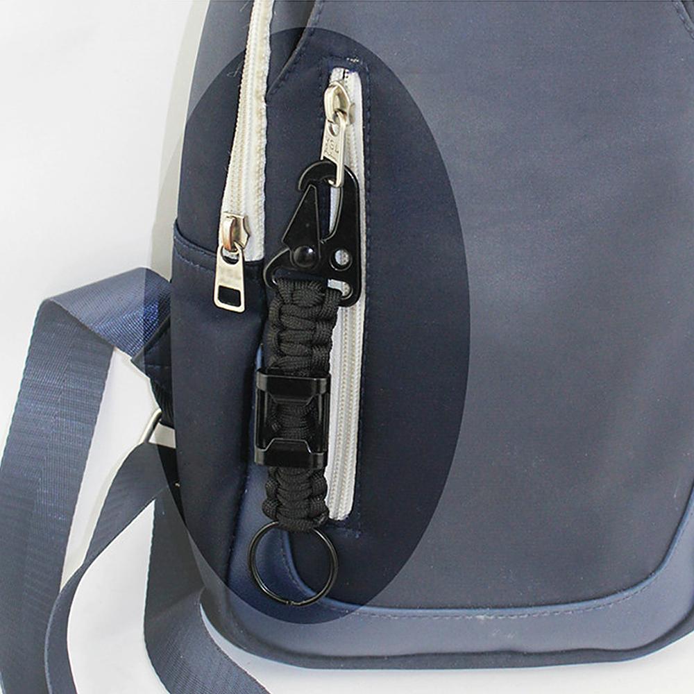 Bộ 6 móc khóa dây buộc paracord Được làm bằng dây buộc polyester chất lượng cao, với kẹp hợp kim kẽm và vòng chìa khóa bằng kim loại,thích hợp cho các hoạt động ngoài trời
