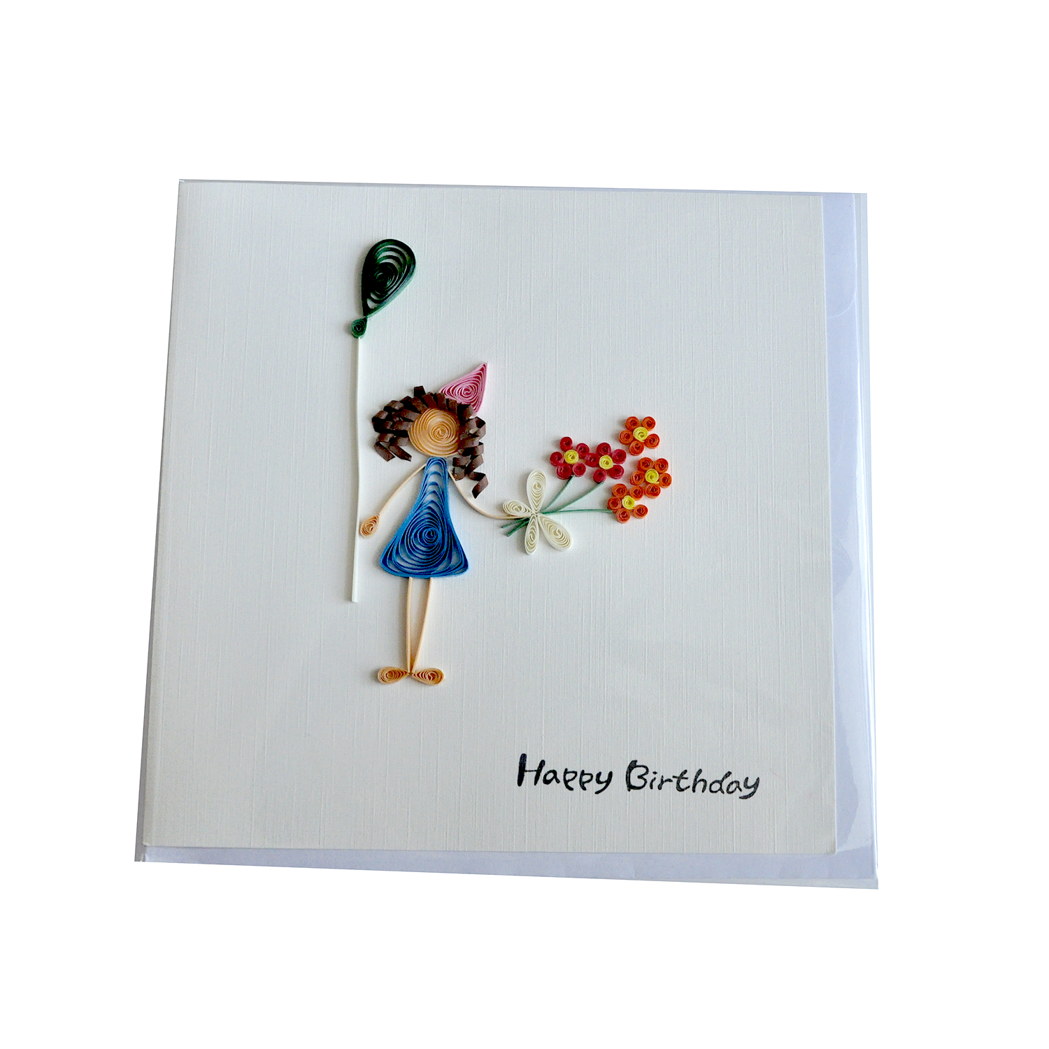 Thiệp Sinh Nhật Giấy Xoắn Quilling Latin Handmade LT927