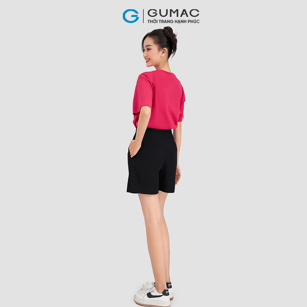 Áo thun in chữ thời trang GUMAC ATD03042
