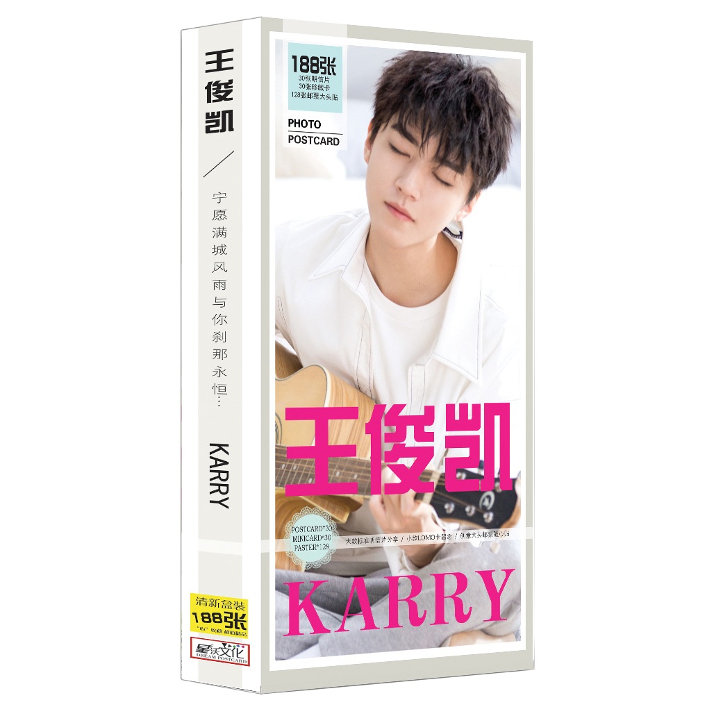 Hộp ảnh postcard Vương Tuấn Khải Tfboys