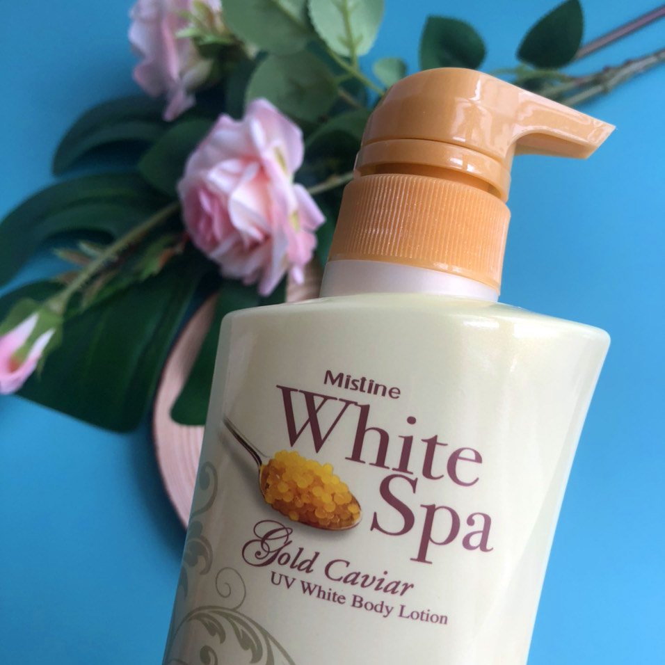 KEM DƯỠNG DA TOÀN THÂN TRỨNG CÁ MUỐI VÀNG MISTINE WHITE SPA GOLD CAVIAR UV WHITE BODY LOTION