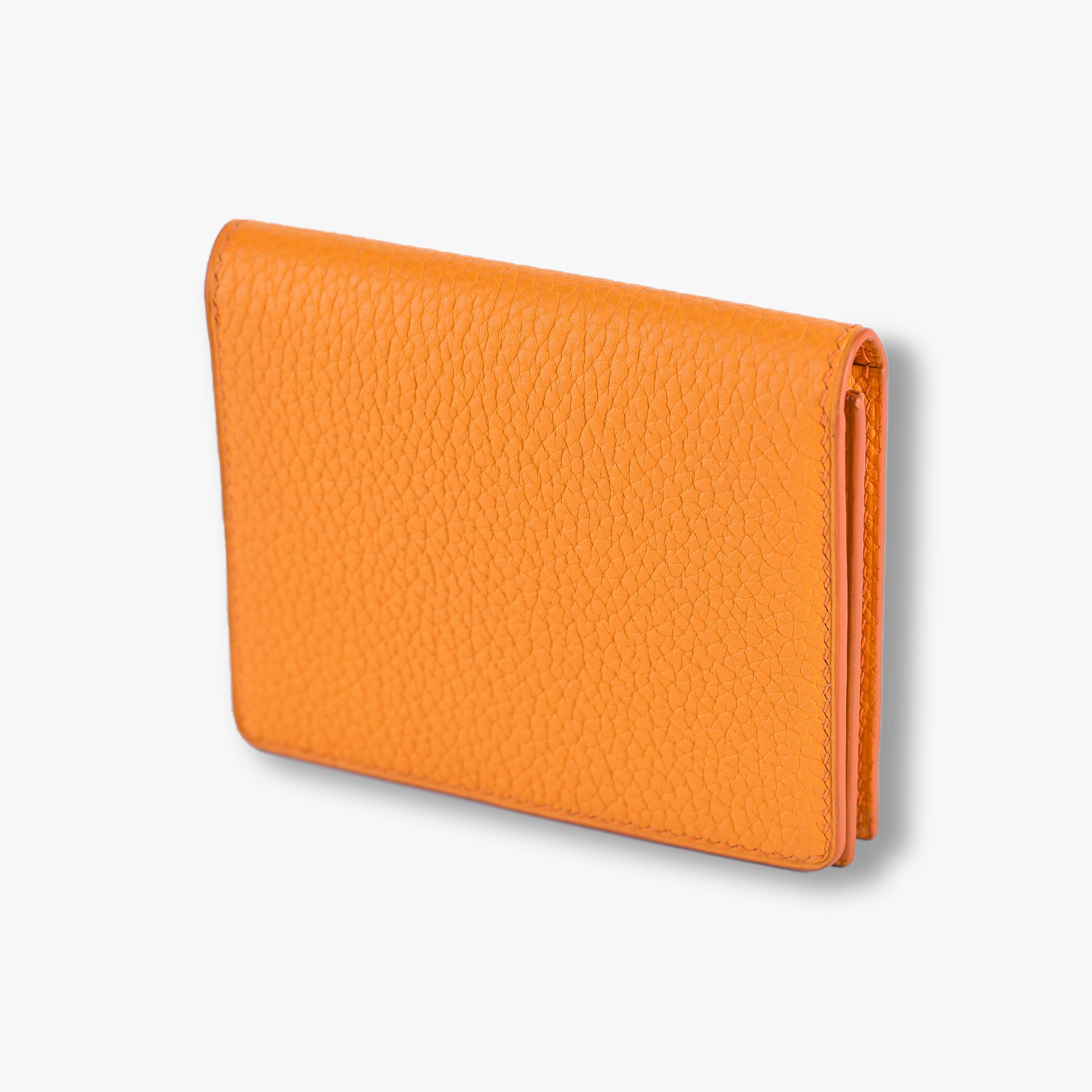 Card holder gâp lịch thiệp BSB Leather Màu Cam BSB1080