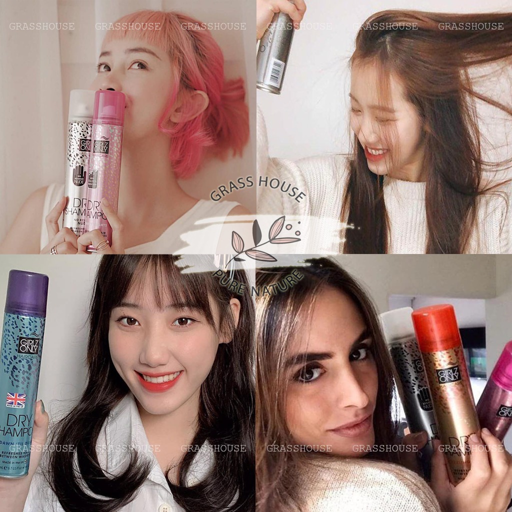 Dầu Gội Khô Girlz Only Dry Shampoo Dawn Til Dusk Hương Trái Cây Sảng Khoái, Bảo Vệ Tóc Chắc Khỏe Khỏi Những Tác Động Xung Quanh 200ml