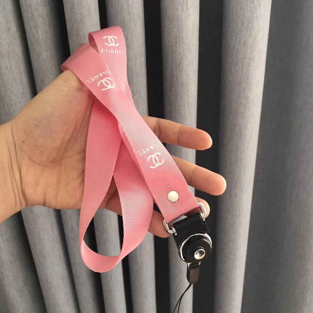 Dây đeo dành cho điện thoại bản to, đeo thẻ học sinh, thẻ STRAP, dây dài, nhiều màu vải mềm, có móc khóa sỏ tay