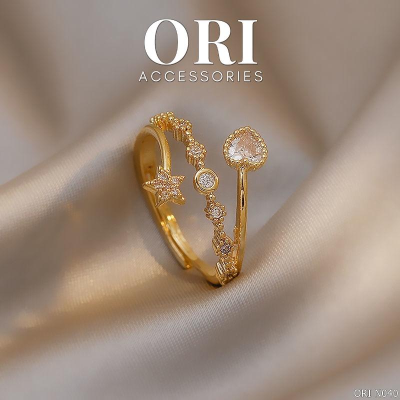 Nhẫn nữ Freesize xoắn Priscilla độc đáo thời trang ORI ACCESSORIES N040