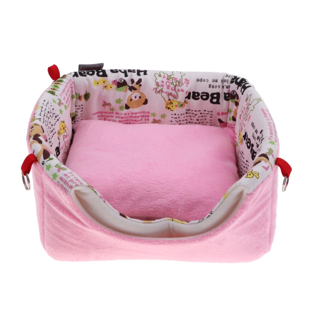 Dual Use Hammock Sofa for Rat Hamster Squirrel Hanging Bed Toy House Nest