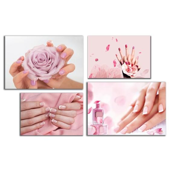 Tranh dán tường trang trí spa, tiệm nail, sơn móng đẹp