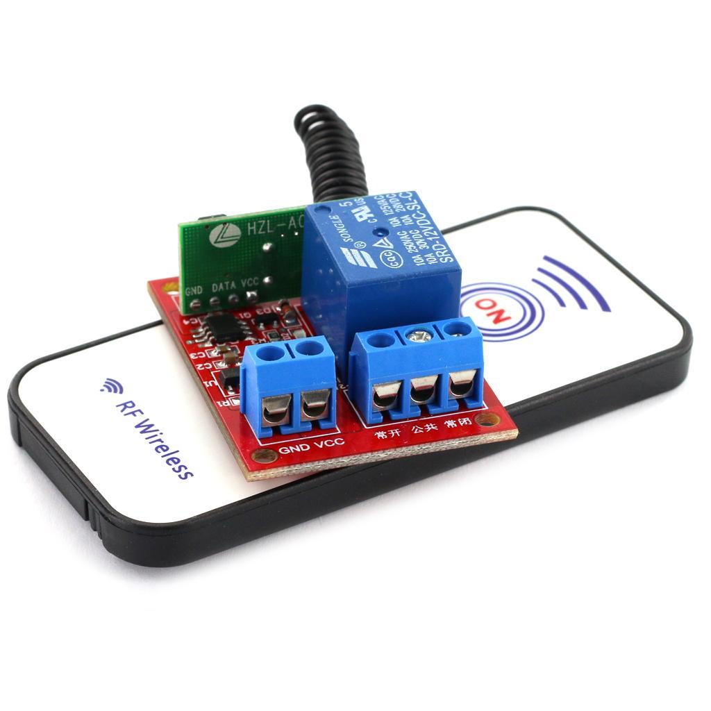 12V 1CH RF Wireless Relay Module Self-lock with Remote Controller