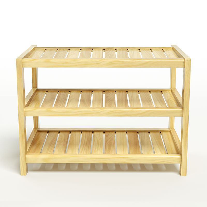 Kệ Giày Dép Gỗ Tự Nhiên 3 Tầng Rộng 60cm