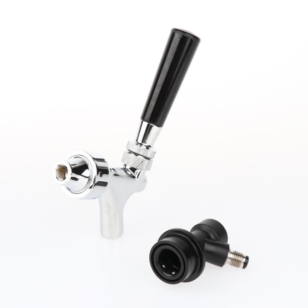 Draft Beer Faucet Tap Keg Faucet Kegerator Faucet / Tap with Handle Stainless Steel