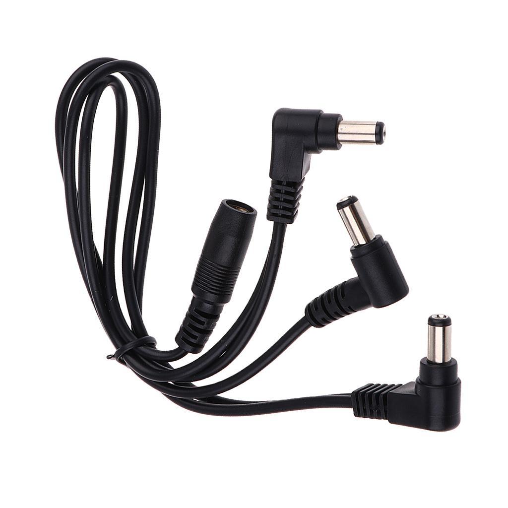 3 Way Electric Guitar Effect Pedals Splitter 9V DC 1A 2A Power Supply Cable