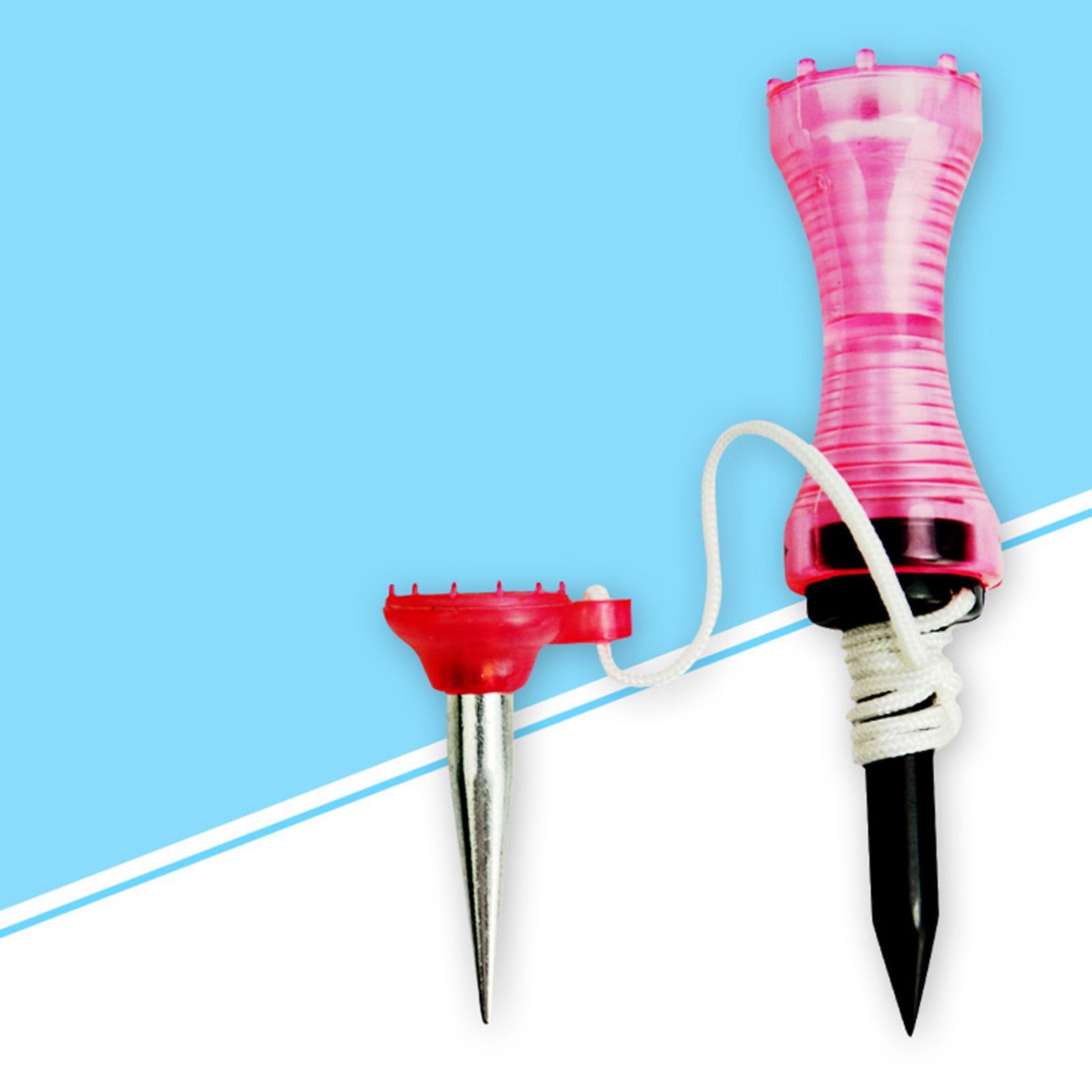 2-5pack 3.2inch Golf Tees Ball Holder Practicing Unbreakable Plastic pink
