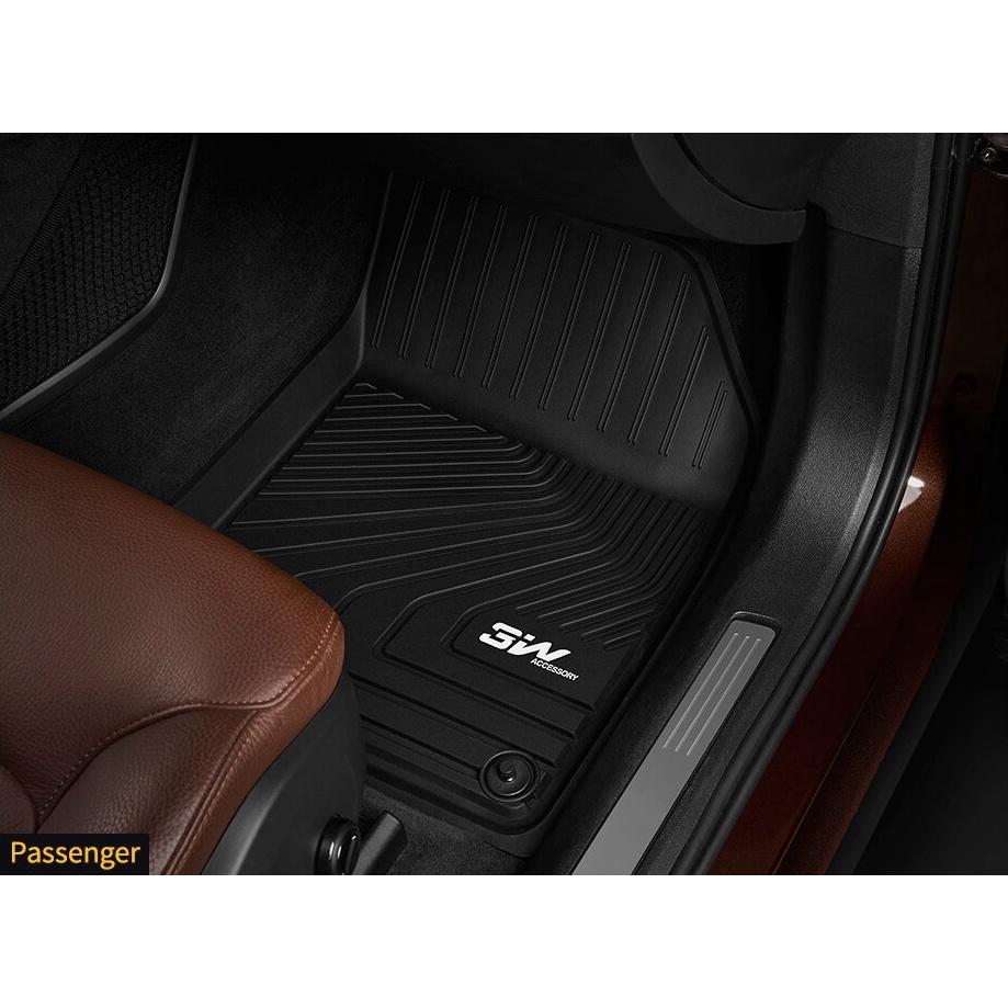 Hình ảnh Thảm lót sàn xe ô tô Volvo S90 2016-đến nay(Lót sàn hàng ghế đầu tiên bao gồm ghế phụ và ghế lái)Nhãn hiệu Macsim 3W-đen