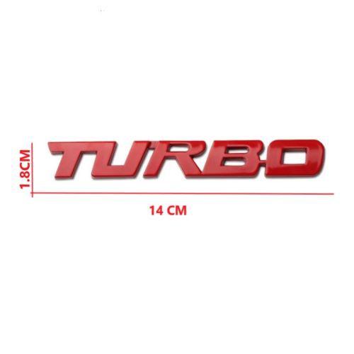 TEM CHỮ NỔI TURBO 3D SANG TRỌNG KÍCH CỠ 1,8CM X 14CM