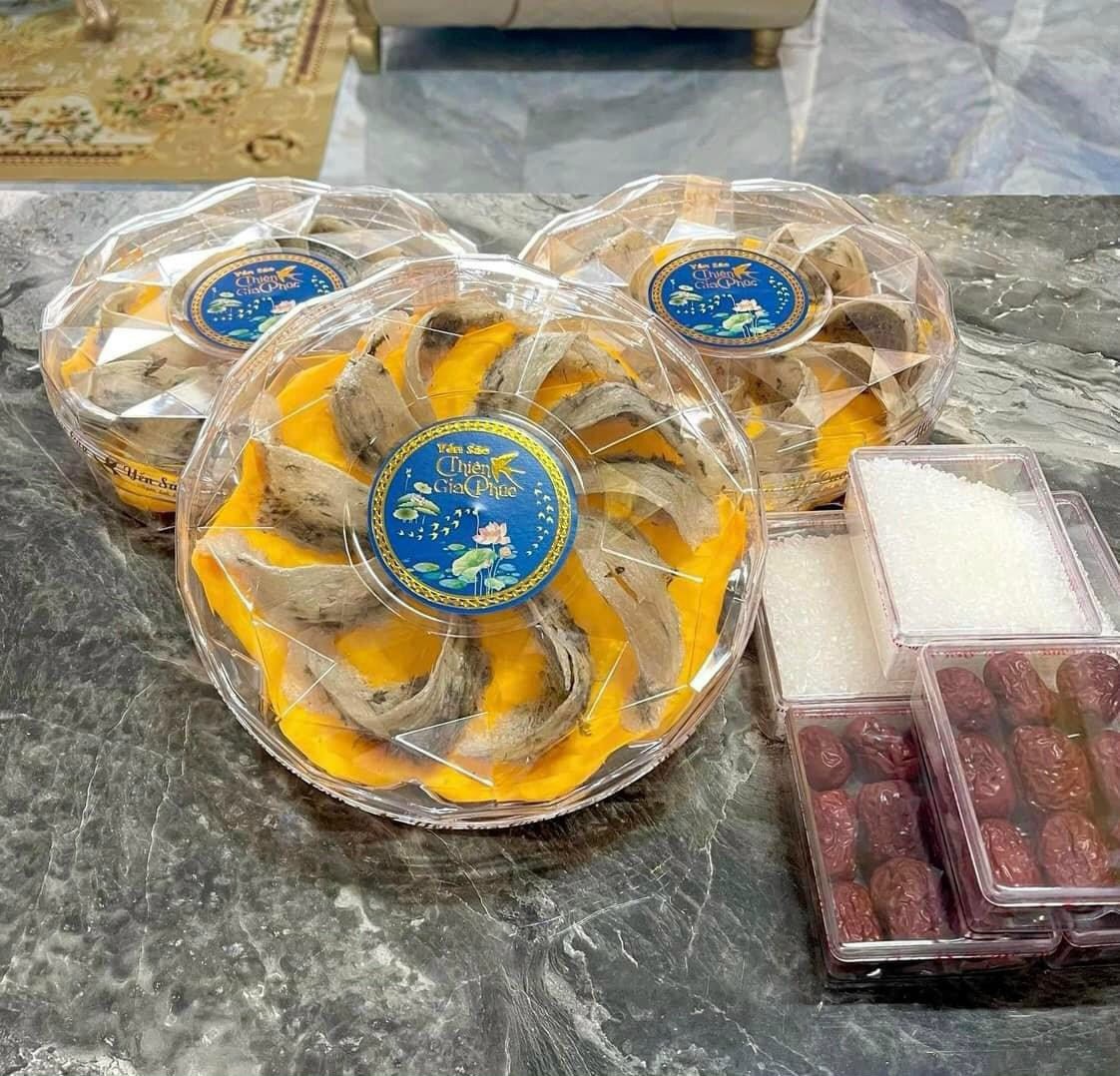Yến Thô [Thiên Gia Phúc] 100g - Tặng kèm đường phèn, táo đỏ, hạt chia