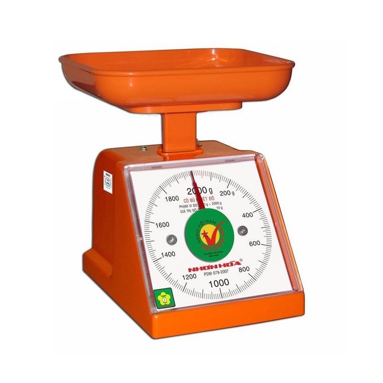 Cân Nhựa Đồng Hồ Nhơn Hòa NHPS-RR-2 - Giao màu và đĩa cân ngẫu nhiên - Hàng Chính Hãng