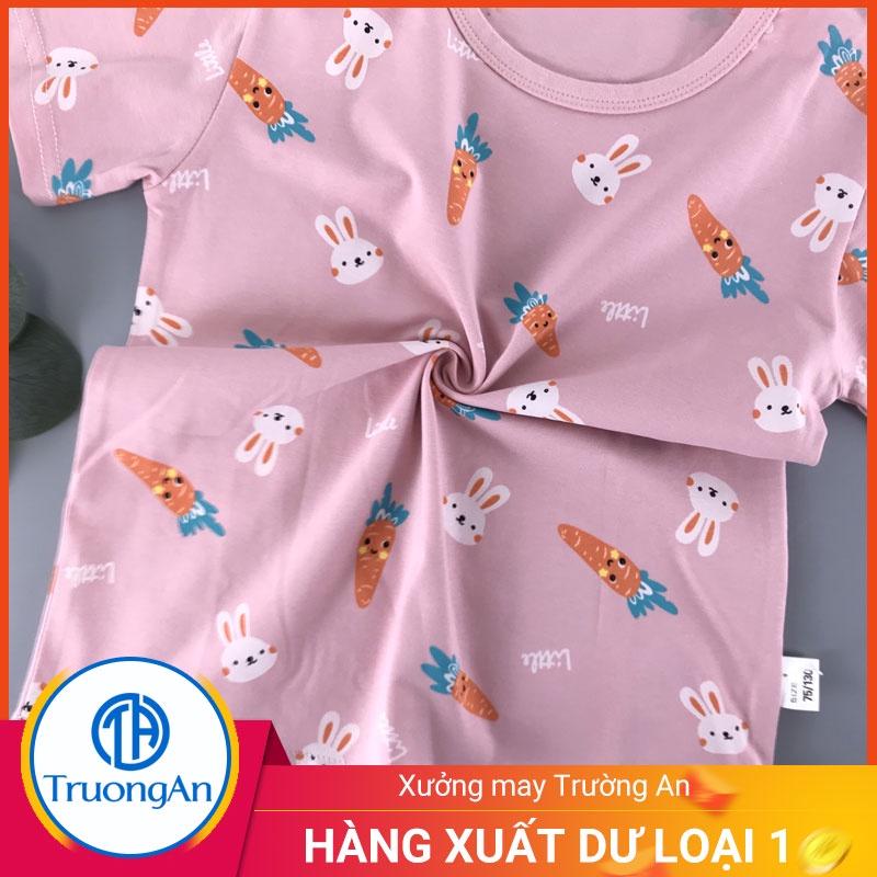 Bộ quần áo trẻ em cotton hình thỏ và cà rốt