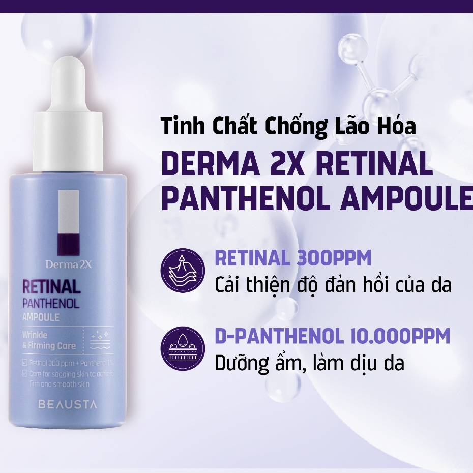 Tinh Chất Beausta Derma2X Retinal Panthenol Ampoule 50ml