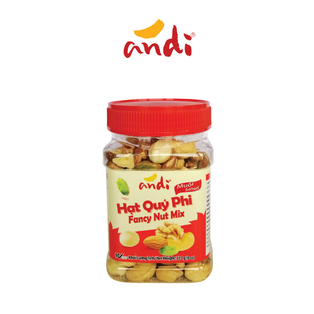 Hạt Hỗn Hợp Rang Muối Biển ANDI FANCY Hộp 450g