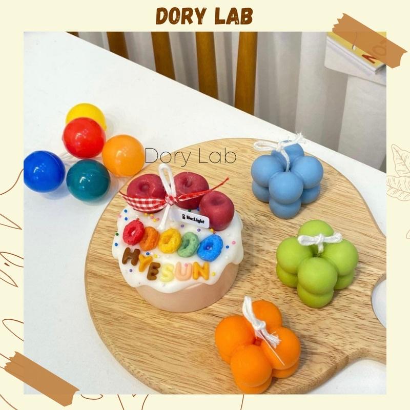 Nến Thơm Bánh Kem Cherry Kẹo Vòng Màu Sắc Trang Trí Theo Yêu Cầu - Dory Lab