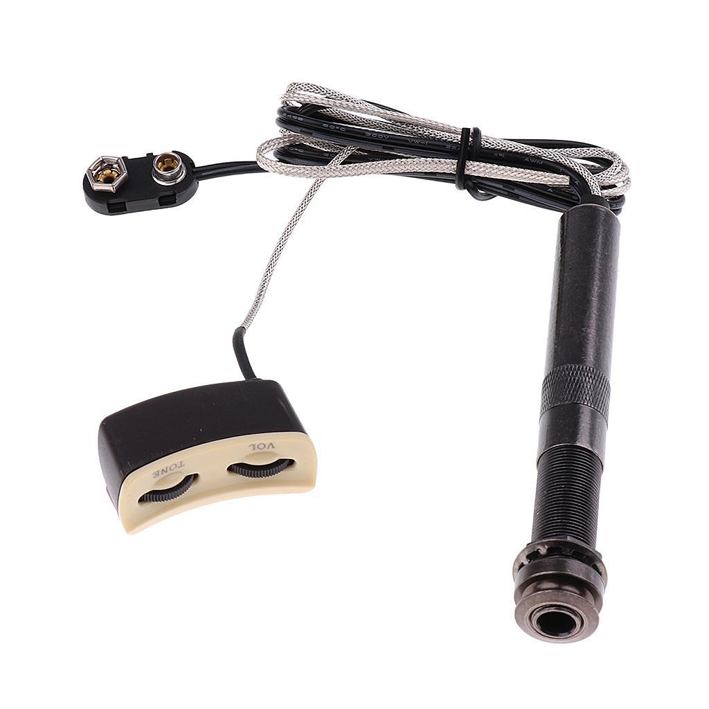 Sound Hole Soundhole Pickup Preamp Pickup for Acoustic Folk Guitar