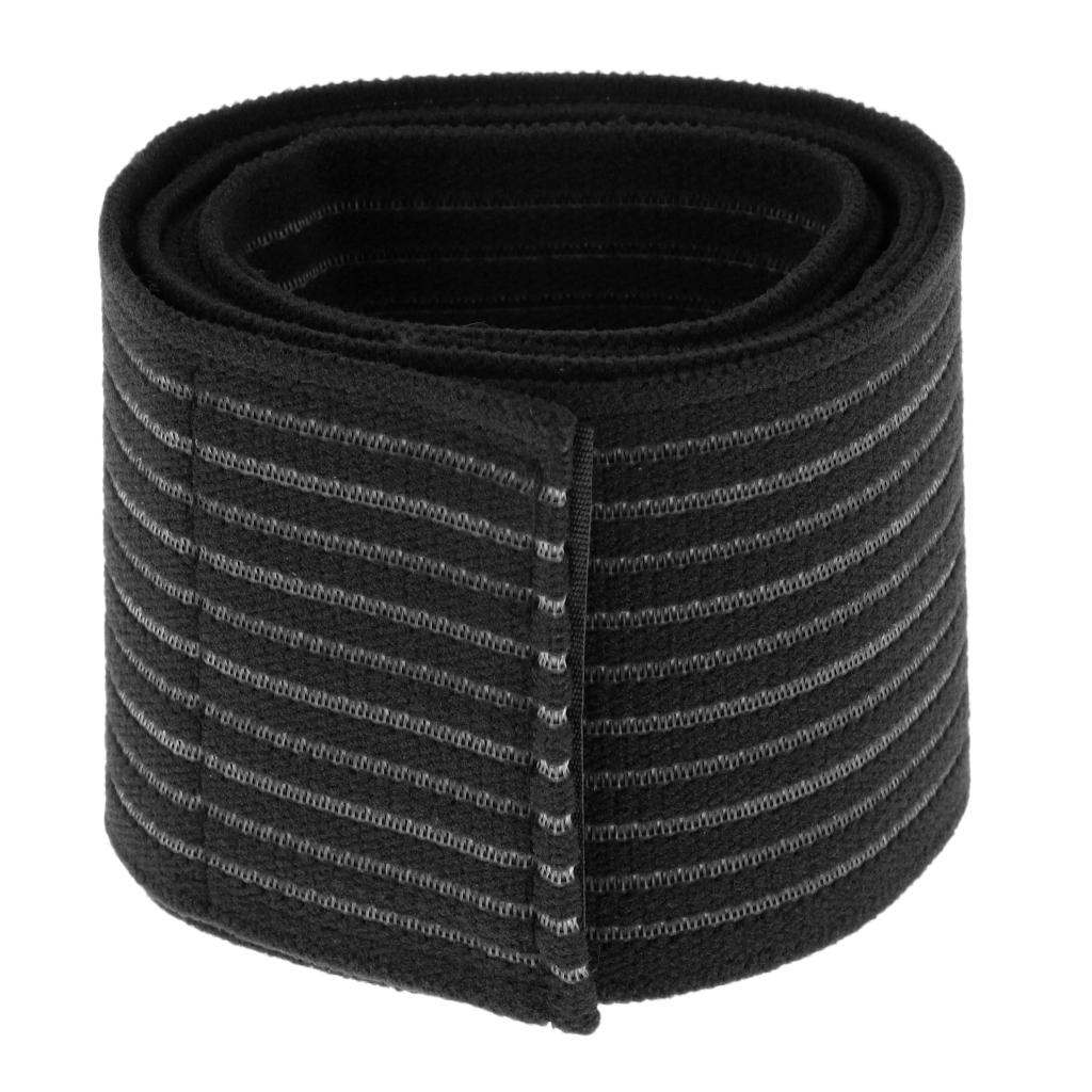 2xElastic Bandage Sport Brace Wrap Training Equipment Accessories Black 120cm