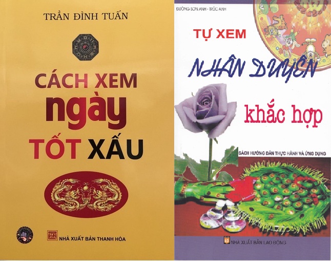 Combo 2 Cuốn : Cách Xem Ngày Tốt Xấu + Tự Xem Nhân Duyên Khắc Hợp