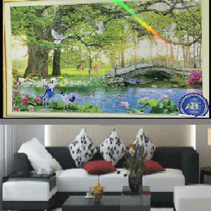 Tranh đá tình yêu và tạo hóa VS304 - kích thước: 80 * 53cm.
