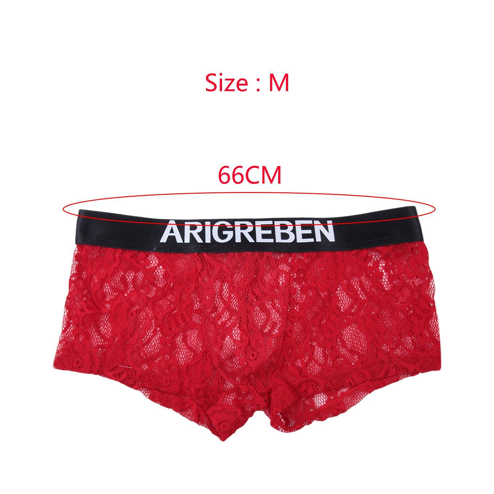 Men' Briefs Thin Lingerie Breathable Mens Lace Underwear for Men Gifts