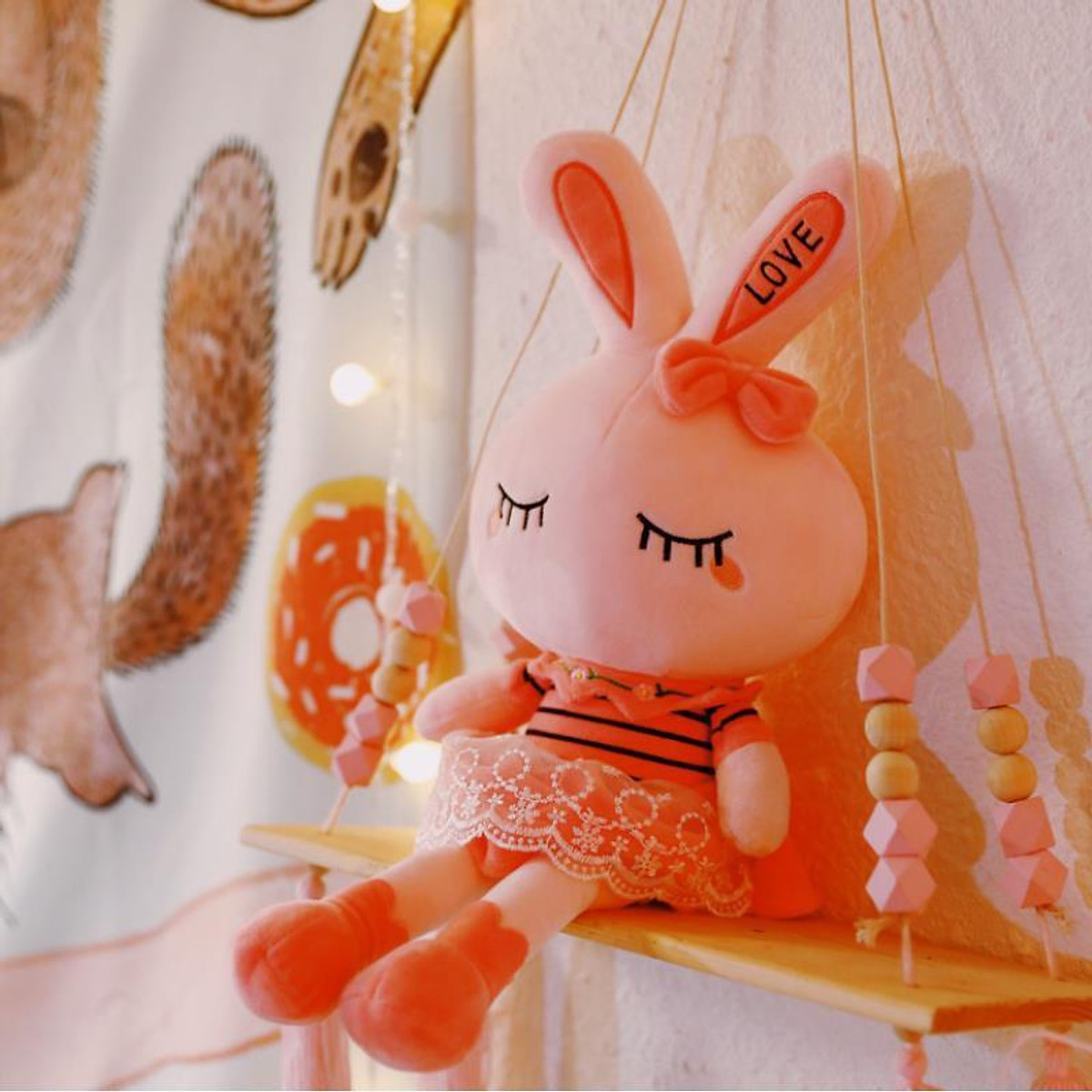 Gấu bông búp bê hình thỏ xinh xắn hàng nhập khẩu cao cấp