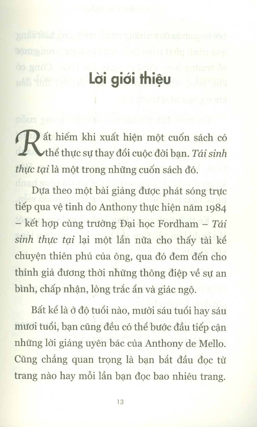 Tái Sinh Thực Tại