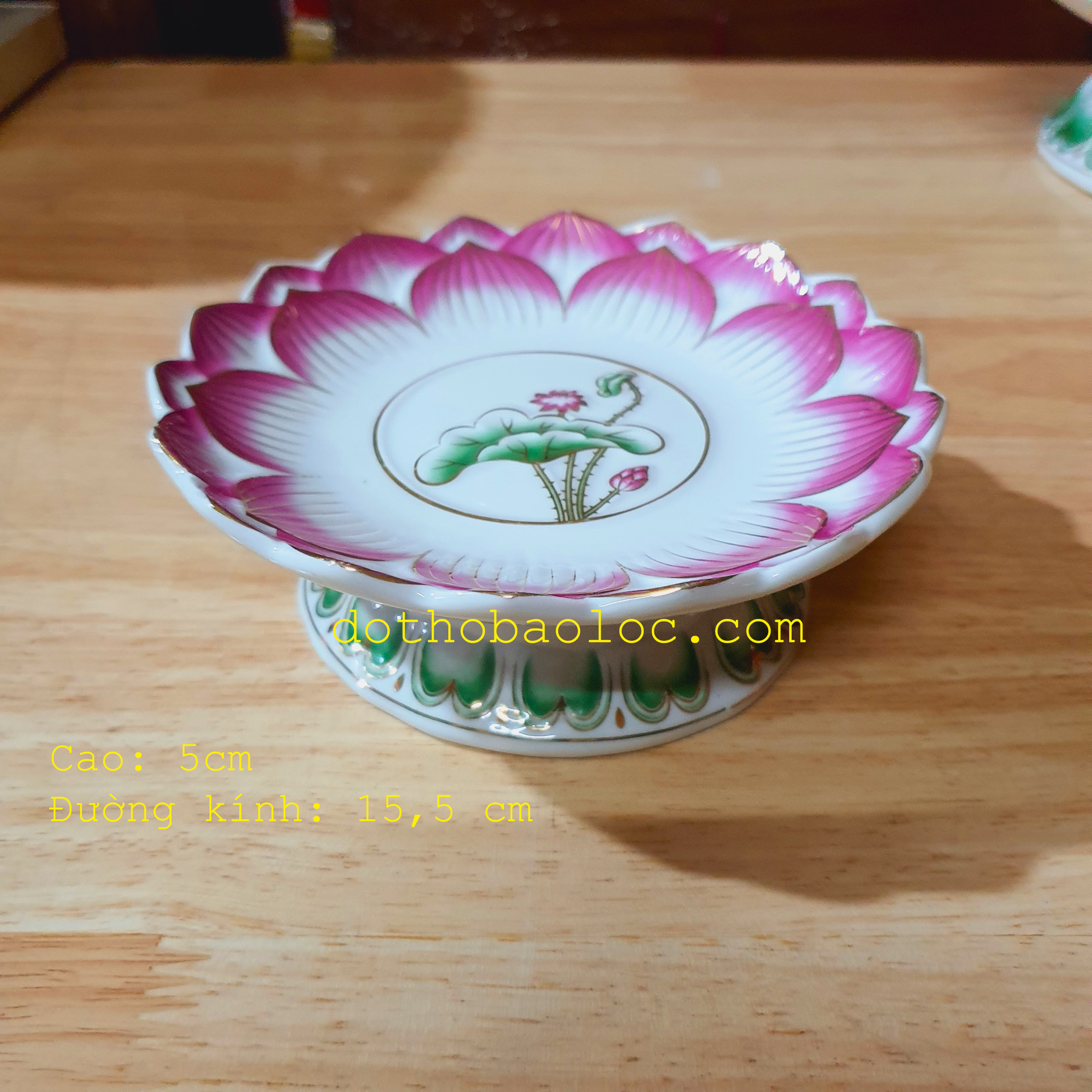 Dĩa bạch ngọc sứ trắng cao cấp hình hoa sen nổi 4 cỡ đường kính : 15.5 cm, 17.5cm, 20cm, 22cm