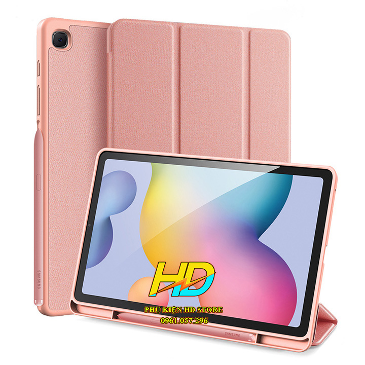 Bao Da Dành Cho SamSung Galaxy Tab S6 Lite 2022 P613/P619 Hiệu Dux Ducis DOMO Cao Cấp, Có Ngăn Đựng Bút Tiện Lợi - Hàng Chính Hãng