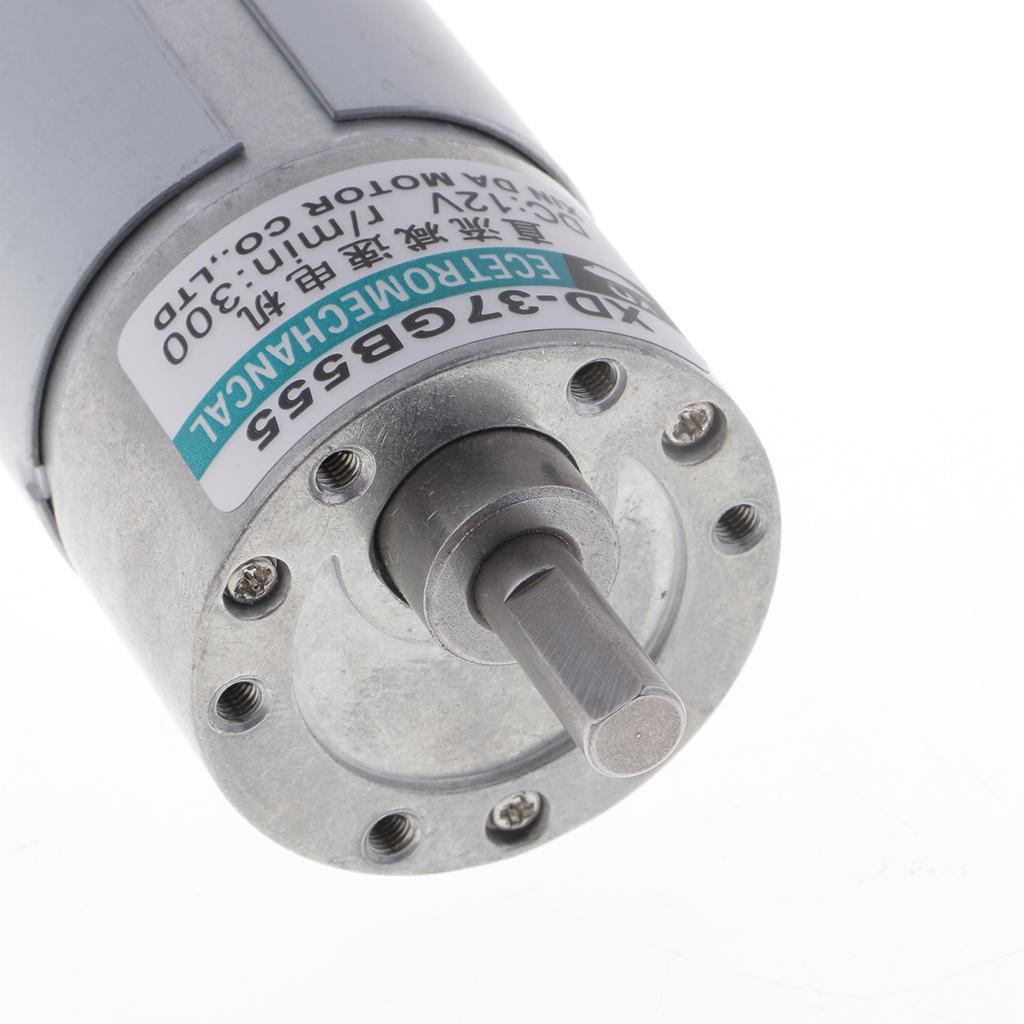 XD-37GB555 DC12V 15W 300RPM Micro Gear Motor High Adjustable Speed