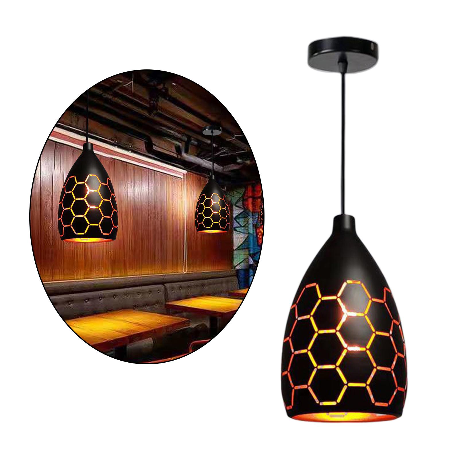 American Loft LED Pendant Light, Hanging Chandelier Kitchen Ceiling Lamps for Bar Teahouse Bedroom Dining Coffee Decoration