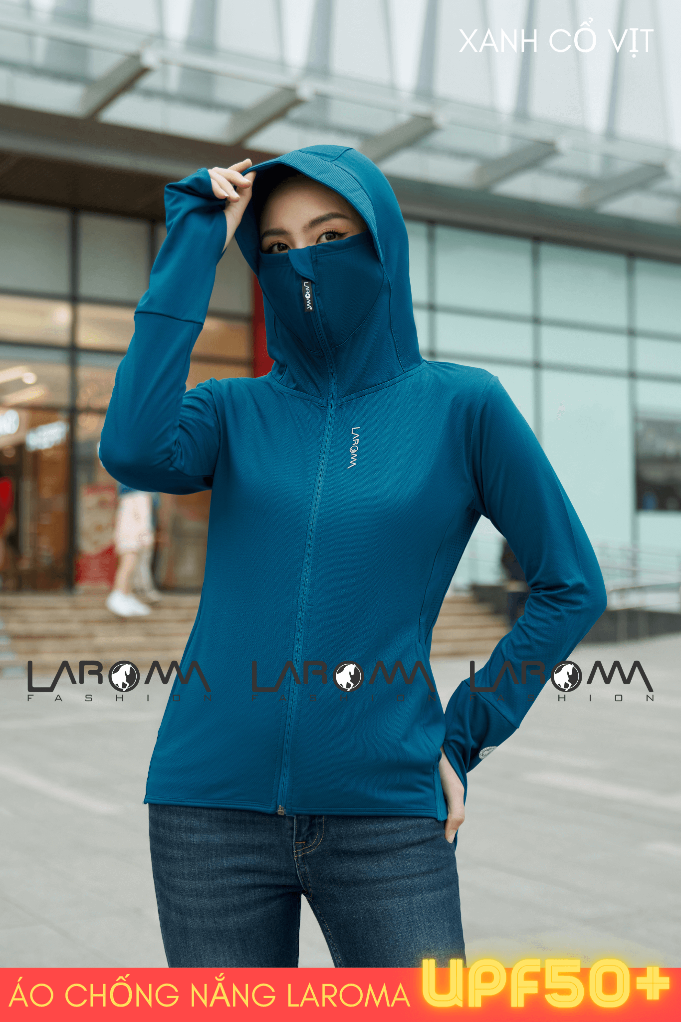 Áo Chống Nắng Nữ Cotton Laroma| UPF50+ | Vải Thơm | Làm Mát | Thời Trang | Đa Dụng