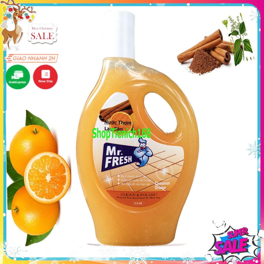 Nước thơm lau sàn Mr.Fresh 1.1L Hương Ccam Quế