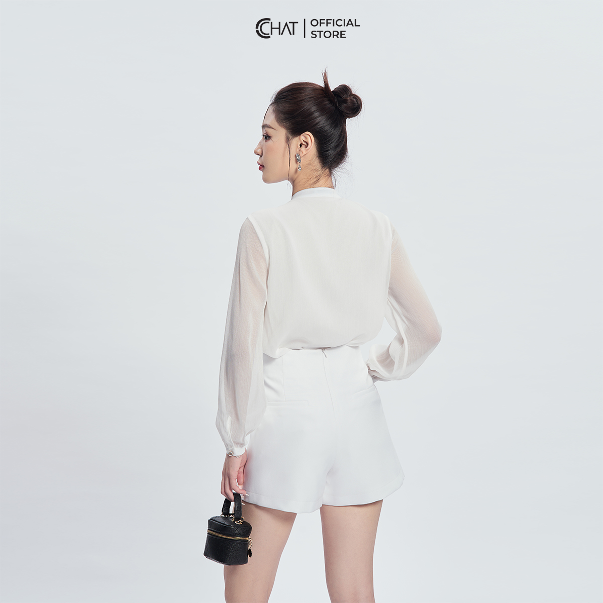 Quần Đùi Nữ  Vạt Chéo Cạp Trước Chất Tuytsi Cao Cấp 13ONS2016AT
