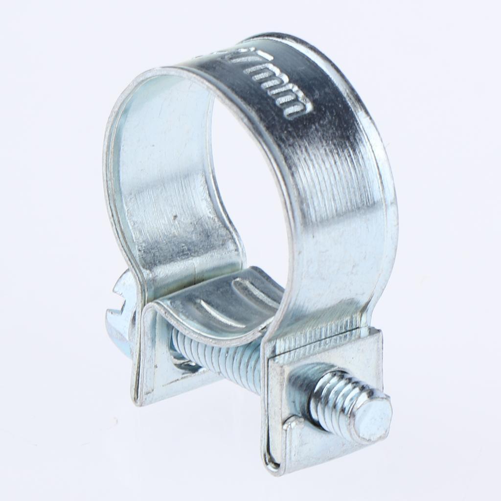 2x 10Pcs Mini Fuel Injection Style Hose Clamp Adjustable Hose Clip Assortment