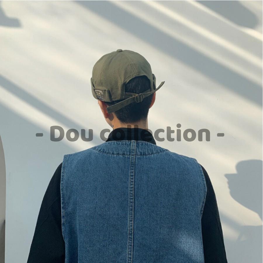Mũ Nón Tròn Dưa Hấu Không Vành Cao Cấp Unisex Phong Cách Rento - Demin - Mã NV017