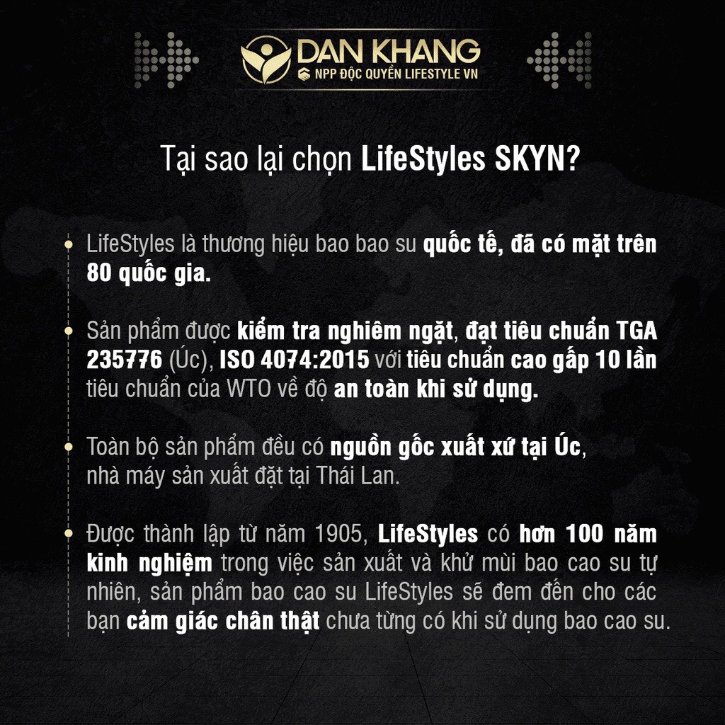 Bao Cao Su LifeStyles SKYN ELITE Non-latex Siêu Mỏng, Siêu Mềm, Nhiều Gel Bôi Trơn, Không Mùi Cao Su - Hộp 3 bao