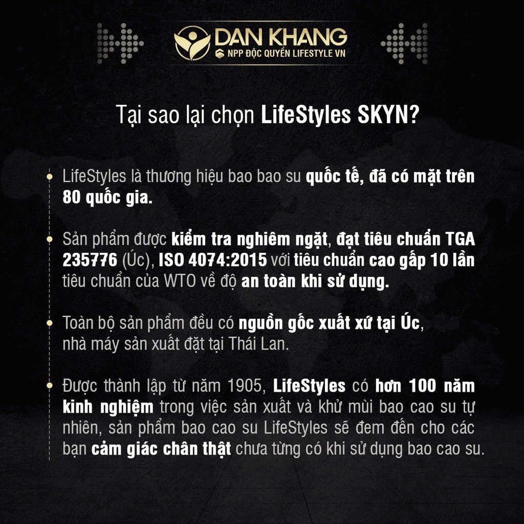 Bao Cao Su LifeStyles ZERO Cao Cấp Siêu Mỏng Tuyệt Đối, Dẻo Dai - Hộp 3 bao