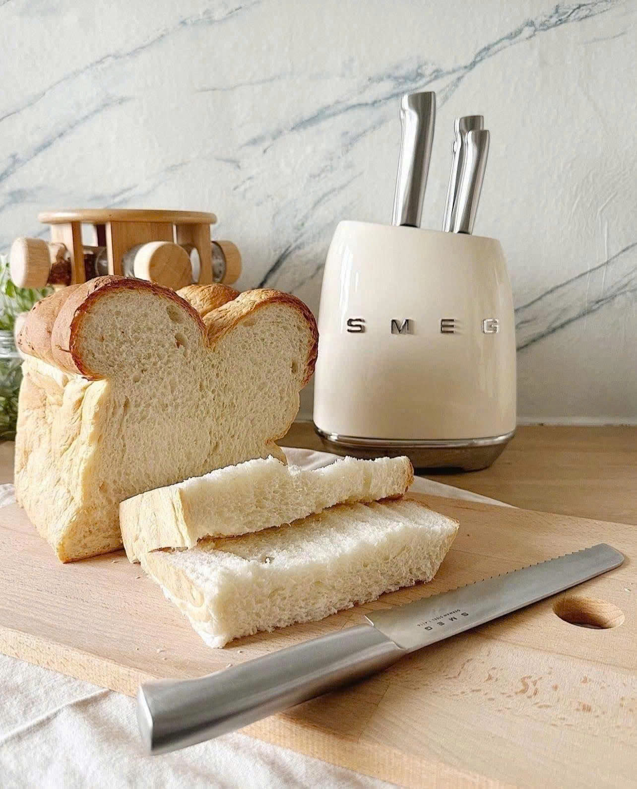 Bộ Dao Smeg KBSF02CR màu Kem hàng chính hãng