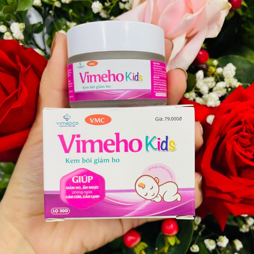 Kem bôi giảm ho, kem bôi ấm ngực VIMEHO Kids