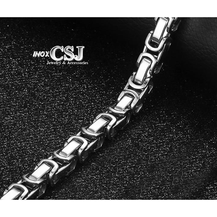 DÂY CHUYỀN NAM INOX 8MM KHÔNG ĐEN