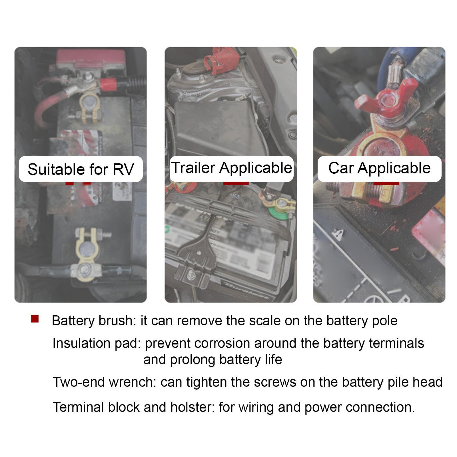 Vehicle Terminals, Car Accessories Disconnect Accessories Quick Disconnect Multiple Terminal Connectors Clamp, for Car Auto RV Vehicles